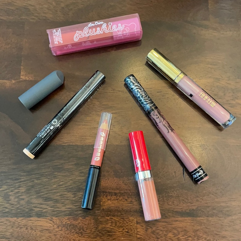7 Nude Tone Lip Products - 4 Full Size (NWT & NWOT)